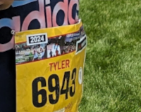 Picture of running race number bib